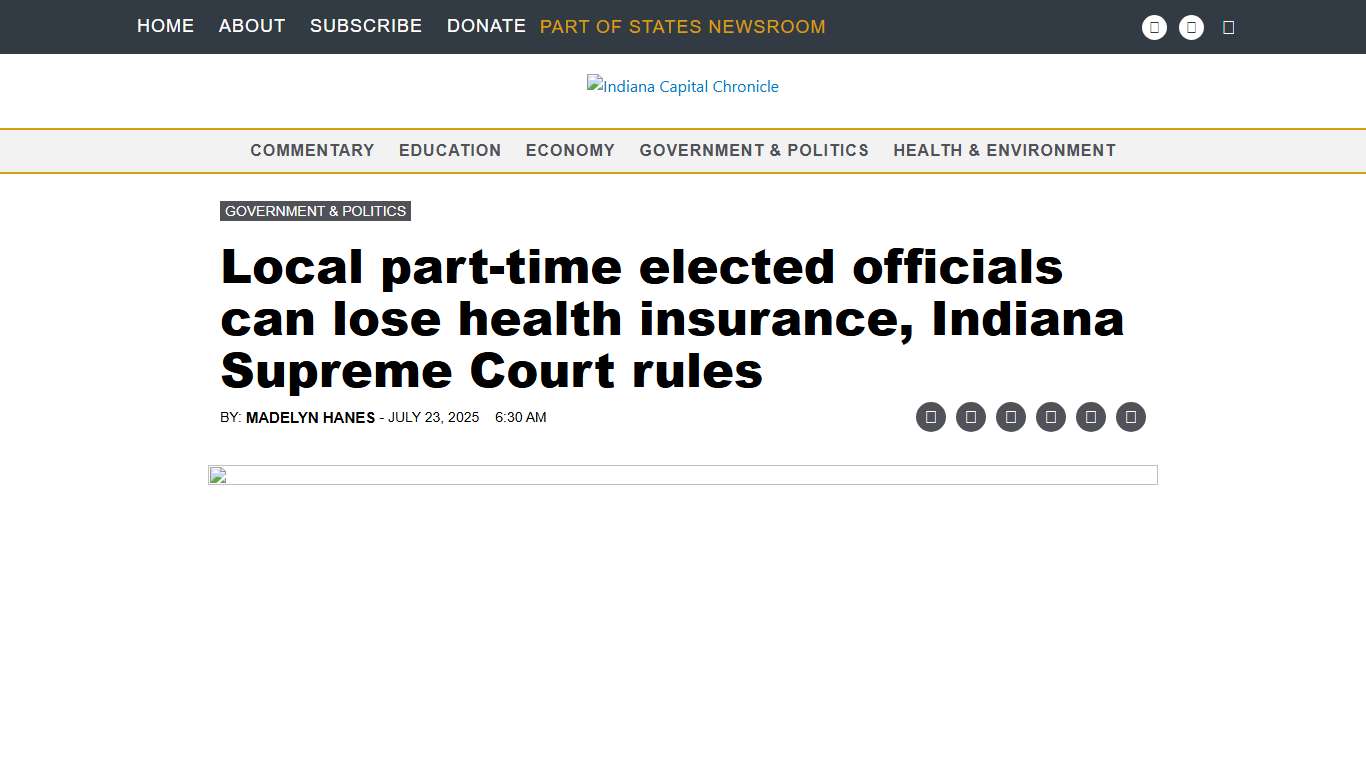 Local part-time elected officials can lose health insurance, Indiana Supreme Court rules • Indiana Capital Chronicle